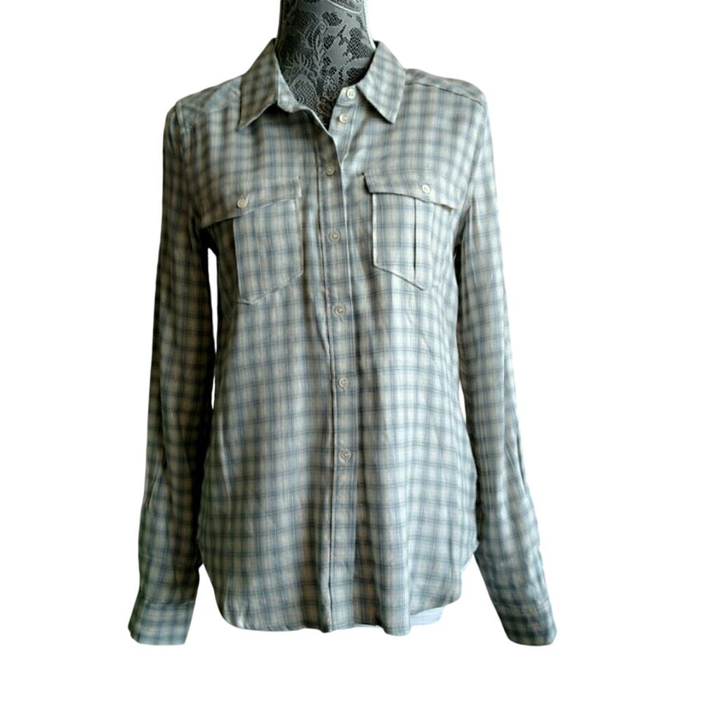 Paige Mya Shirt Plaid - Size S - NWOT